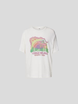 T-Shirt mit Motiv- und Statement-Print Shop The Look MANNEQUINE