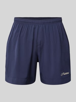 Badehose mit Label-Stitching und elastischem Bund Shop The Look MANNEQUINE