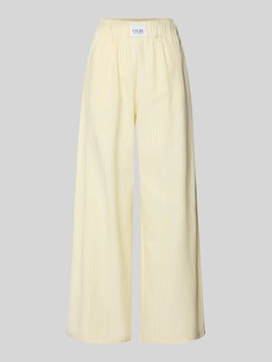 Wide Leg Stoffhose aus Baumwoll-Mix Modell 'STELLA' Shop The Look MANNEQUINE