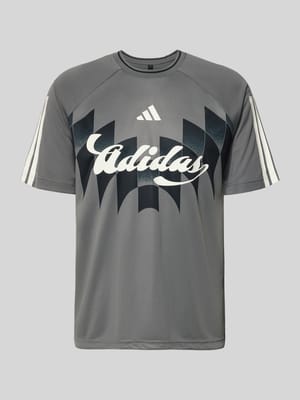 Regular Fit T-Shirt mit Label Print Shop The Look MANNEQUINE