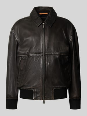 Regular fit leren jack van echt schapenleer, model 'JOBERG' Shop The Look MANNEQUINE