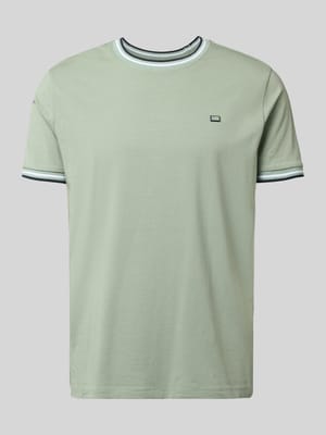 T-shirt met contraststrepen en ronde hals Shop The Look MANNEQUINE