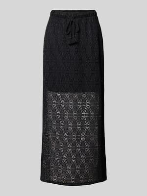 Leicht ausgestellter Midi-Rock aus Spitze mit elastischem Bund Modell 'MAYA' Shop The Look MANNEQUINE
