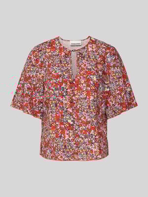 Bluse aus Viskose-Leinen-Mix Modell 'ANDRIKAA' Shop The Look MANNEQUINE