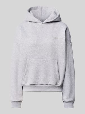 Relaxed Fit Basic Hoodie in grau melange Shop The Look MANNEQUINE