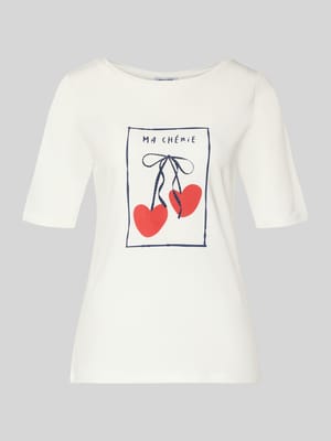 t-shirt z nadrukiem z motywem Shop The Look MANNEQUINE