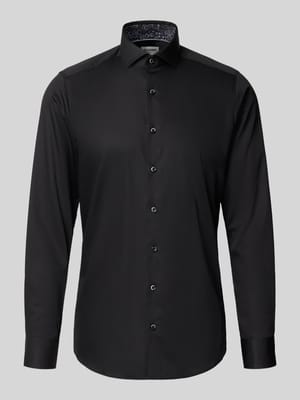 Body fit zakelijk overhemd met knoopsluiting Shop The Look MANNEQUINE