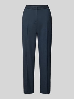 Slim fit stoffen broek met persplooien Shop The Look MANNEQUINE