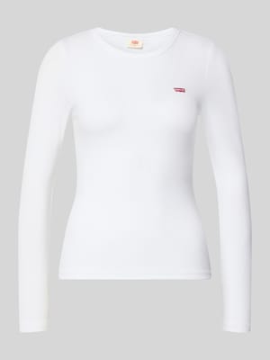 Slim Fit Langarmshirt aus Baumwoll-Mix Modell 'HAYES' Shop The Look MANNEQUINE