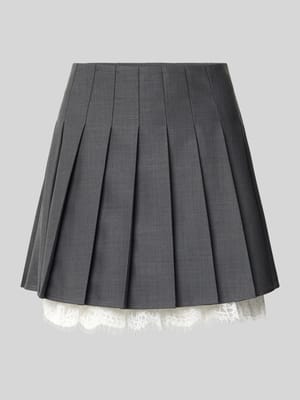 Minirok met wol Shop The Look MANNEQUINE