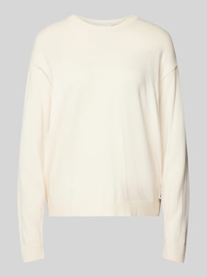 Gebreide pullover met ronde hals, model 'LARUNAA' Shop The Look MANNEQUINE