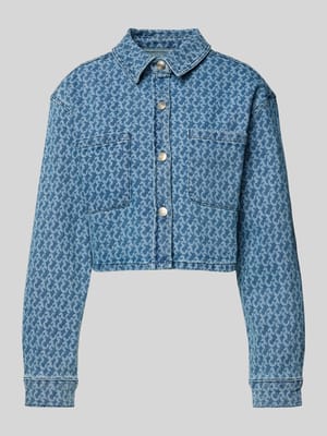 Kurtka jeansowa z kieszeniami na piersi model ‘Olle’ Shop The Look MANNEQUINE