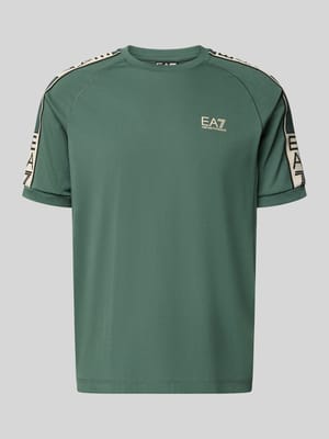 T-shirt z Mieszanka wiskozy z logo Shop The Look MANNEQUINE