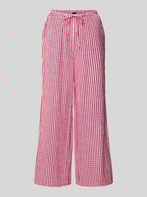 Spodnie materiałowe z szeroką nogawką i elastycznym pasem Shop The Look MANNEQUINE