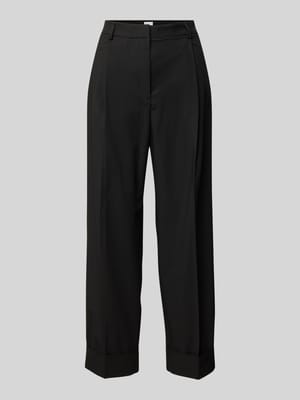 Straight leg pantalon met bandplooien Shop The Look MANNEQUINE
