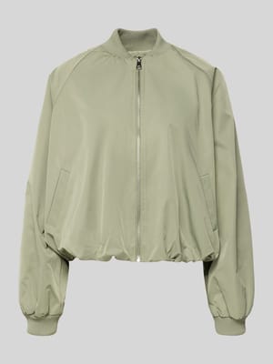 Blouson mit elastischen Ärmelabschlüssen und Reißverschluss Shop The Look MANNEQUINE
