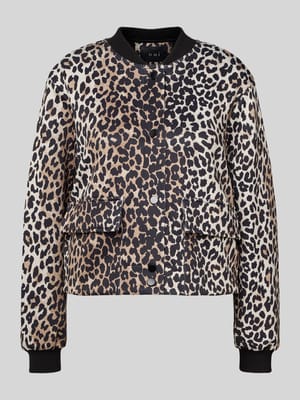 Blouson mit gerippten Abschlüssen Shop The Look MANNEQUINE