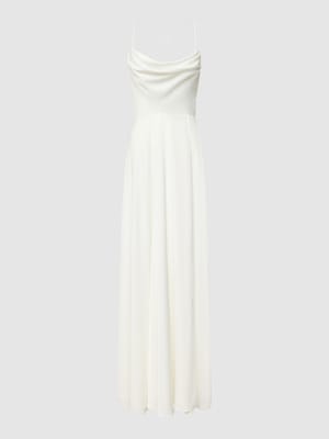 Abendkleid mit Wasserfall-Ausschnitt Shop The Look MANNEQUINE