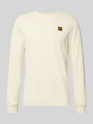 Longsleeve mit Label-Detail Shop The Look MANNEQUINE