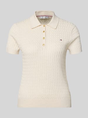 Slim Fit Poloshirt aus reiner Baumwolle Shop The Look MANNEQUINE