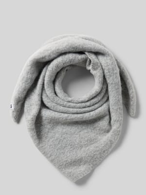 Schal mit Logo-Patch in Strick-Optik Modell 'Amadsi' Shop The Look MANNEQUINE