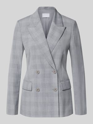 Regular Fit Check Blazer mit Viskose-Anteil Shop The Look MANNEQUINE