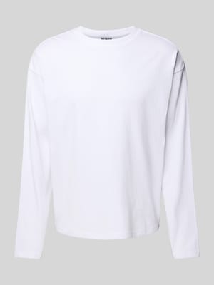 Longsleeve mit geripptem Rundhalsausschnitt Shop The Look MANNEQUINE