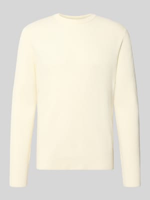 Slim Fit Strickpullover Baumwoll-Mix Shop The Look MANNEQUINE
