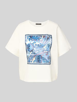 T-Shirt mit Rundhalsausschnitt Shop The Look MANNEQUINE