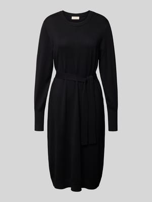 Strickkleid aus Viskose-Mix mit Bindegürtel Modell 'Conny' Shop The Look MANNEQUINE