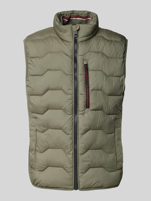 Regular fit bodywarmer met borstzak met rits Shop The Look MANNEQUINE