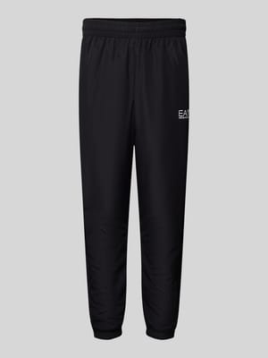 Tapered Fit Trackpants mit Label-Print Shop The Look MANNEQUINE