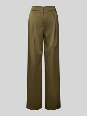Stoffen broek met bandplooien Shop The Look MANNEQUINE