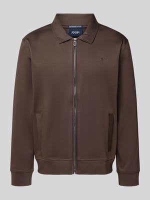 Sweatjacke mit Logo-Stitching Modell 'Ricardio' Shop The Look MANNEQUINE