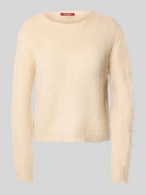 Regular fit gebreide pullover met mohair, model 'ACETO' Shop The Look MANNEQUINE