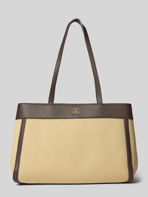 Torba shopper z bawełnianego płótna Shop The Look MANNEQUINE