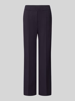 Loose fit pantalon met vaste bandplooien Shop The Look MANNEQUINE