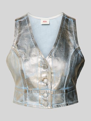 Cropped Jeanstop in metallic Modell 'MONA' Shop The Look MANNEQUINE