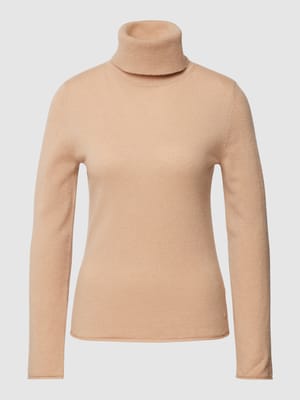 Rollkragenpullover aus Kaschmir mit Rollsäumen Shop The Look MANNEQUINE