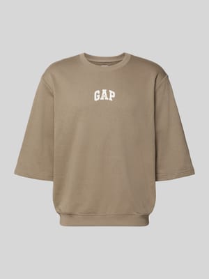T-Shirt mit Rundhalsausschnitt und Logo-Print Shop The Look MANNEQUINE