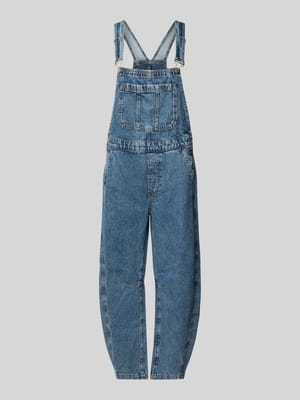 Ogrodniczki z denimu o kroju barrel fit z regulowanymi ramiączkami Shop The Look MANNEQUINE