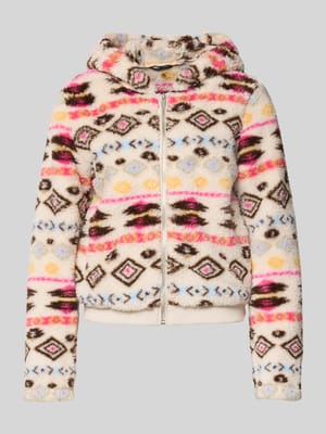 Bluza rozpinana o kroju regular fit z kapturem model „ANNA” Shop The Look MANNEQUINE