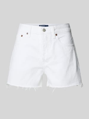 Regular Fit Jeansshorts mit Fransen Shop The Look MANNEQUINE