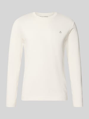 Shaped Fit Langarmshirt aus reiner Baumwolle Shop The Look MANNEQUINE