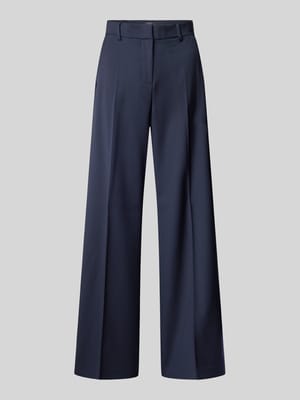 Wide leg stoffen broek met persplooien, model 'VISIVO' Shop The Look MANNEQUINE