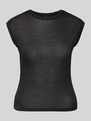 Slim Fit T-Shirt aus Viskose-Mix Modell 'SARAH' Shop The Look MANNEQUINE