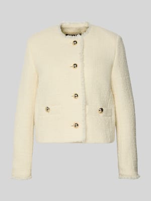 Slim Fit Kurzblazer aus Schurwoll-Mix Modell 'AGAMI' Shop The Look MANNEQUINE