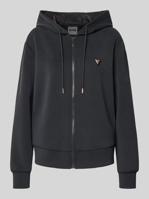 Sweatjack met labeldetail, model 'OLYMPE' Shop The Look MANNEQUINE