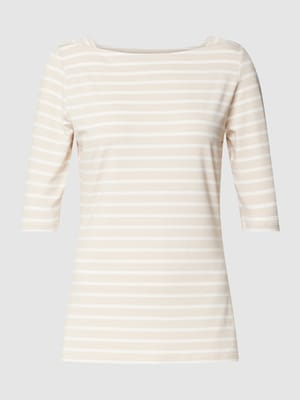 T-Shirt mit U-Boot-Ausschnitt Shop The Look MANNEQUINE