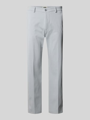Spodnie materiałowe Straight Fit z kantami model 'Ajend' Shop The Look MANNEQUINE